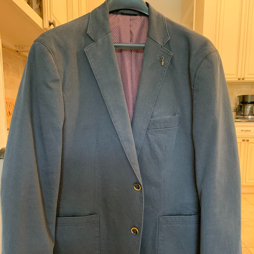 Johsnton & Murphy Blue/Gray Sports Jacket